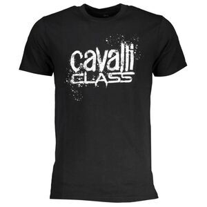 Cavalli Class Unisex Adult Paint Splatter Logo T-Shirt / Black